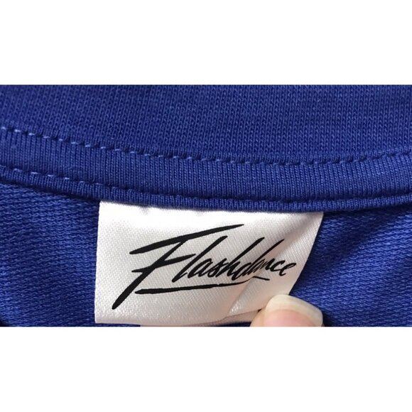 NWT Flashdance Sweatshirt by Paramount Top Sz Small Blue 40" Chest 1980s Movie - Picture 5 of 6